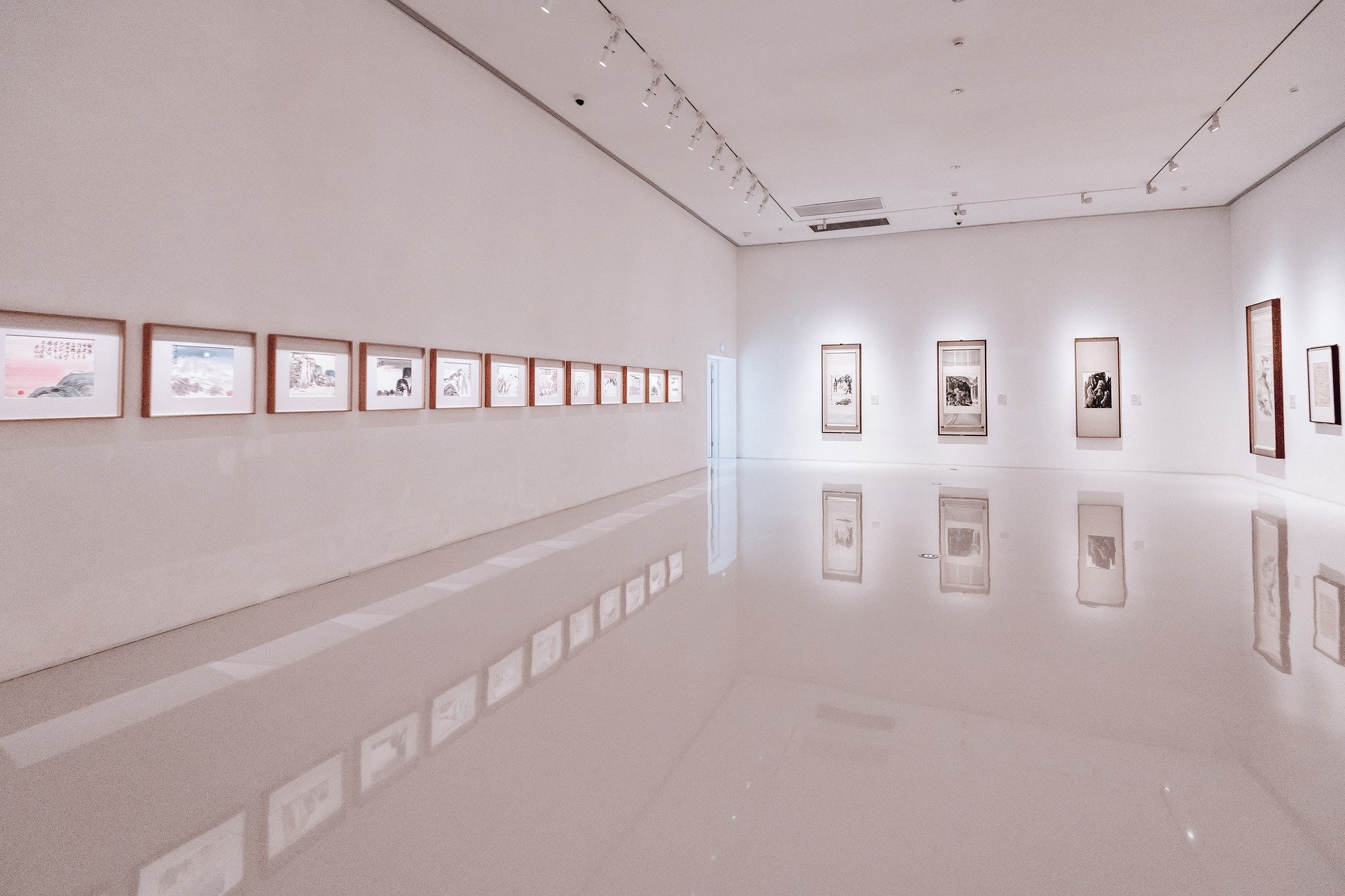 Ausstellungsfläche in einem Gedächtnispalast für Prüfungen Ausstellungsfläche in einem Gedächtnispalast für Prüfungen
